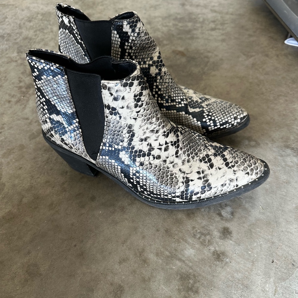Snakeskin Ankle Boots